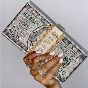 MONEY BAG 💵💵💵 Crystal Diamond Purse